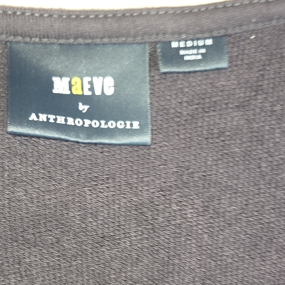 Maeve Peasant Square Neck Corset Cut Frwnch Terey Sweatshirt Anthropologie - Picture 4 of 8